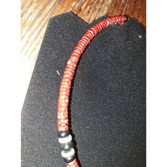 Premier Designs "Red Spice" Necklace – Antique Silver Tone with Genuine Shells - Picture 5 of 7